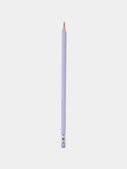Чернографитный карандаш ErichKrause Pastel, трехгранный, с ластиком, HB 60720