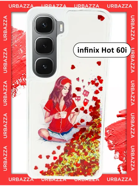 URBAZZA Чехол переливашка с рисунком на Infinix Hot 60i