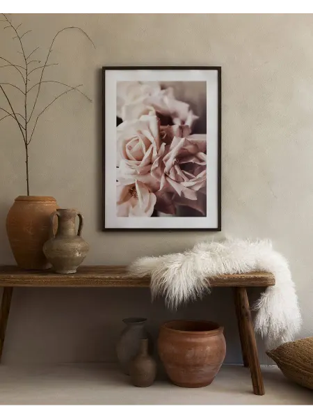 Onllyart Постер 50x70 пыльно-розовые розы №1