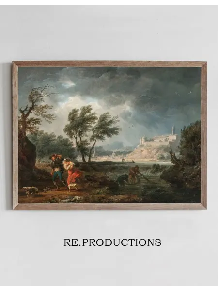 Re.productions Постер The four times of day- Midday - Claude-Joseph Vernet
