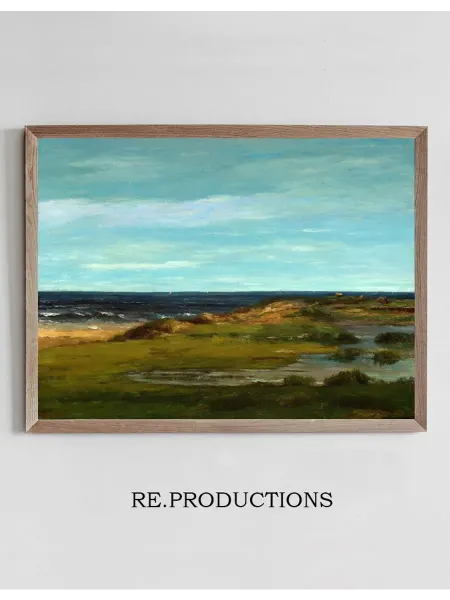 Re.productions Постер Seascape - Gustave Courbet