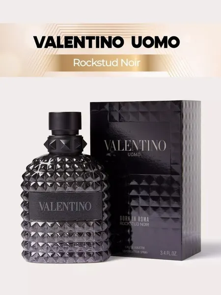 Духи Uomo Born in Roma Rockstud Noir, мужская вода, фужерная композиция, 100 мл