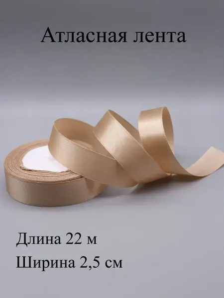 ASMIRA Лента 060 атласная 2,5 см, 22 м
