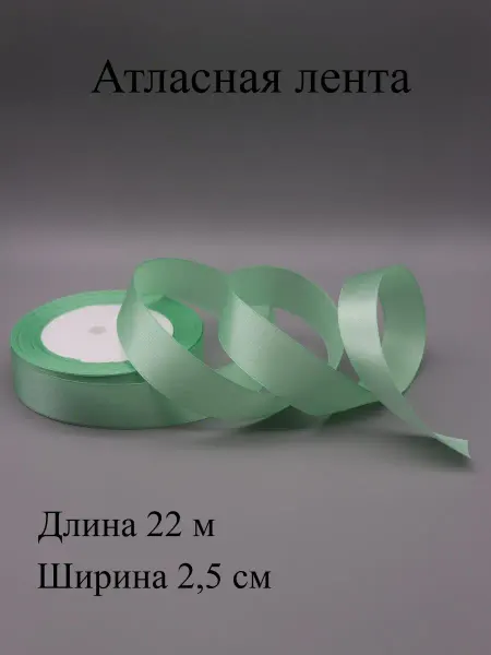 ASMIRA Лента 181 атласная 2,5 см, 22 м