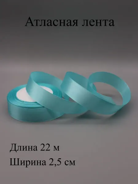 ASMIRA Лента 207 атласная 2,5 см, 22 м