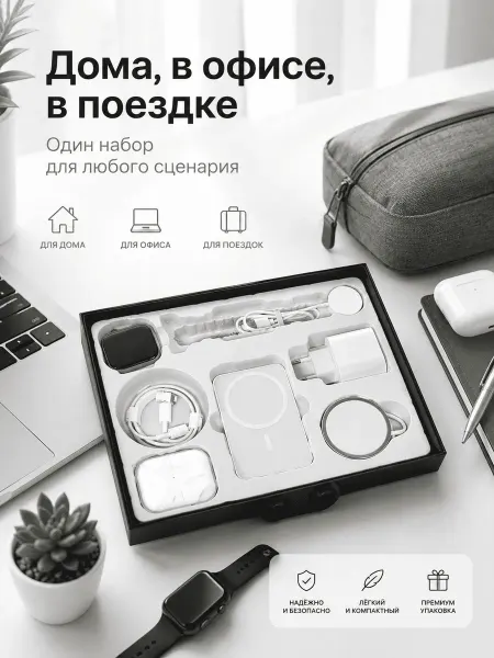 Apple Набор 6в1 для Watch и AirPods