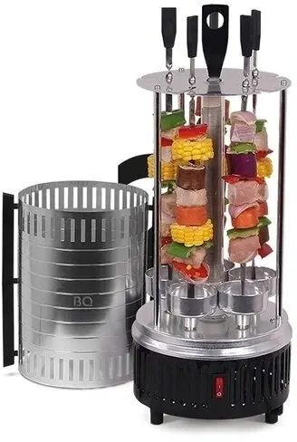 Электрошашлычница BQ BBQ1000 Black-Steel