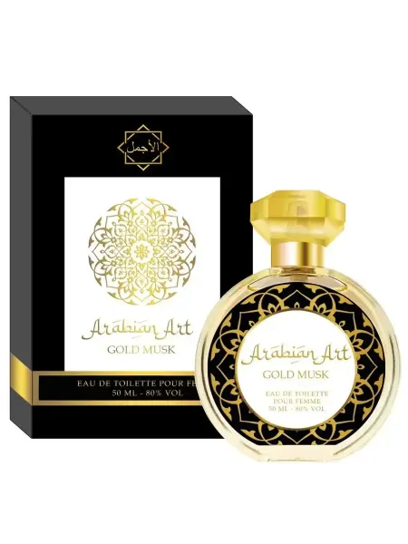 Unitop Духи женские стойкие оригинал Arabian Art Gold Musk 50 мл
