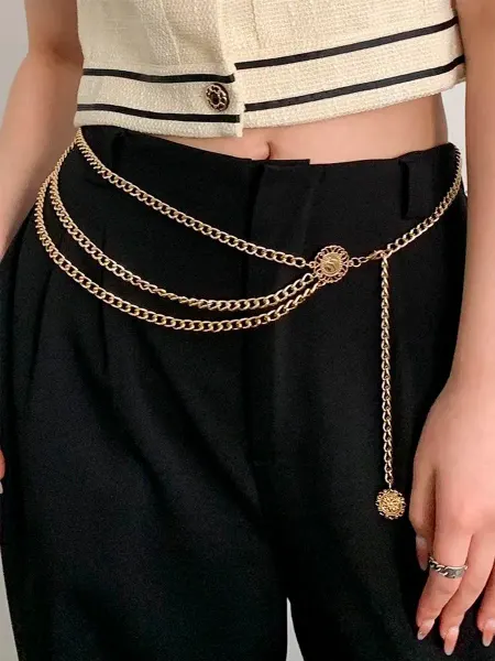 Belt Лили Цепочный пояс для платья и брюк