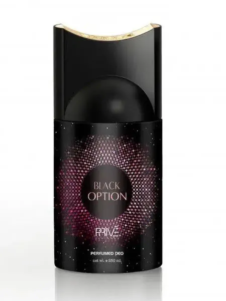 PRIVE Парфюмированный дезодорант спрей Black opium Option