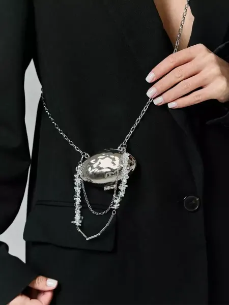 DESIGNER JEWERLY Цепочка на тело с мини сумкой, чехол для наушников