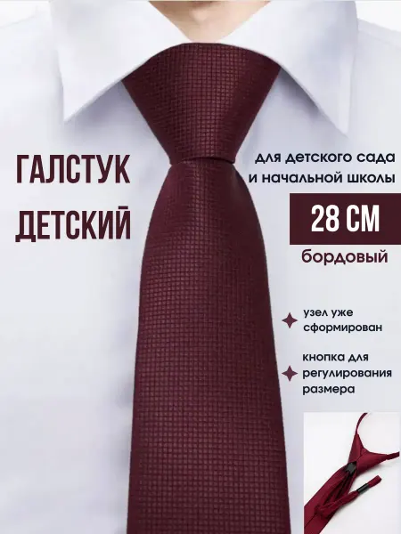 THE MODEST Галстук для мальчика и девочки в школу детский школьный