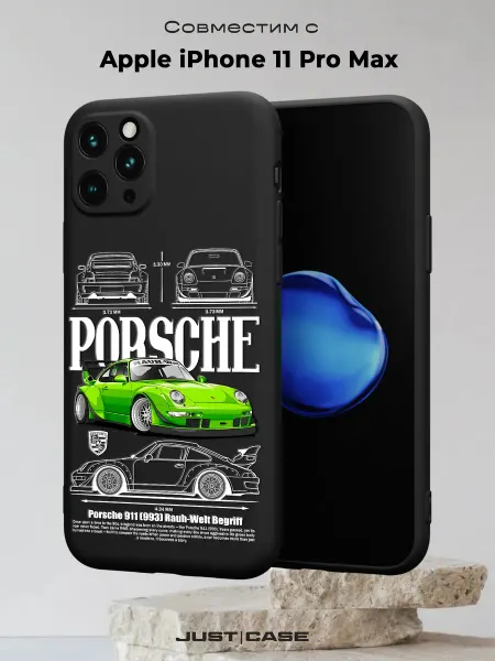 Принт-бутик Чехол на iPhone 11 Pro Max с принтом Porsche 911 (993)