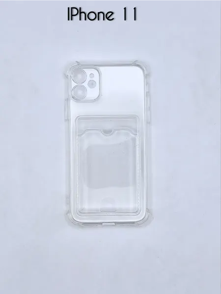 SALMAN COVERS Чехол прозрачный на iphone 11 с карманом
