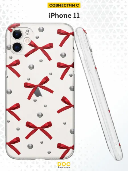 DesignOnCase Чехол на iPhone 11 с принтом бантики