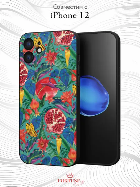 Fortune Case Чехол на Apple iPhone 12 с принтом Фрукты
