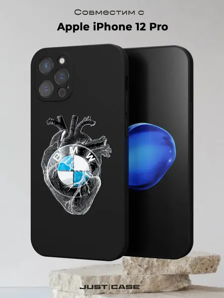Принт-бутик Чехол на iPhone 12 Pro с принтом Логотип BMW