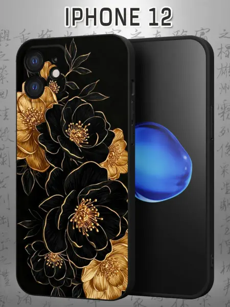 Case Маркет Чехол на iPhone 12 с принтом Цветы