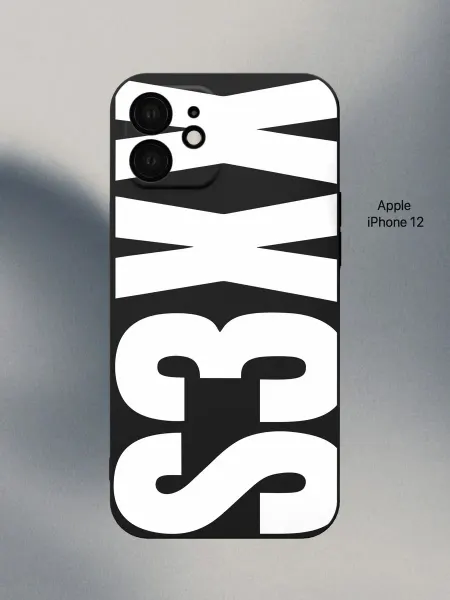 PANCASE Чехол на iPhone 12 надпись y2k