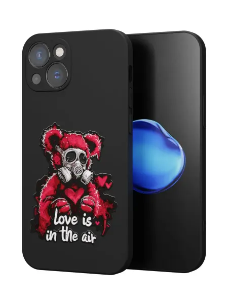 QuestCase Чехол на Apple iPhone 13 с принтом Мишка
