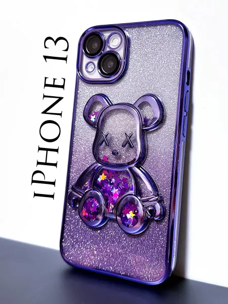 Orangeman Чехол на iphone 13 айфон 13 мишкой Bearbrick с вкладкой