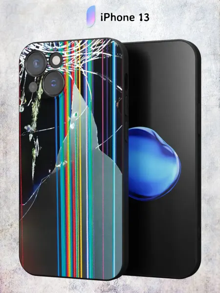 Secret.Case.Store Чехол на iPhone 13 с принтом Помехи