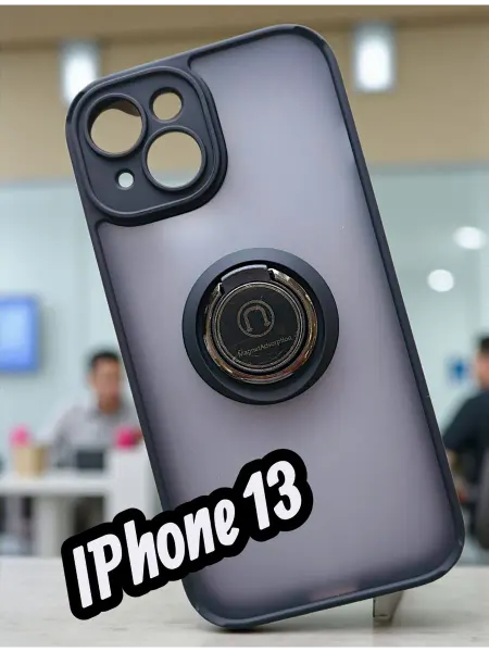 ELNAZ COVER Чехол на iphone 13 противоударный с кольцом