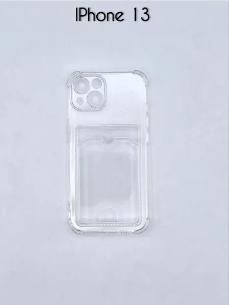 SALMAN COVERS Чехол прозрачный на iphone 13 с карманом