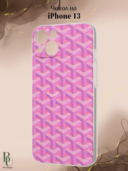 Be Unique Чехол на iPhone 13 с принтом Goyard
