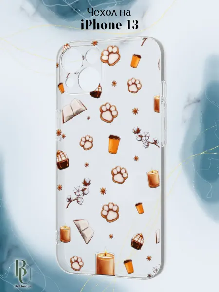 Be Unique Чехол на iPhone 13 с зимним принтом
