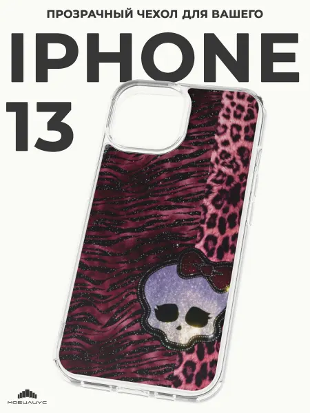 Мобилиус Чехол-бампер на iPhone 13 с принтом Тигр