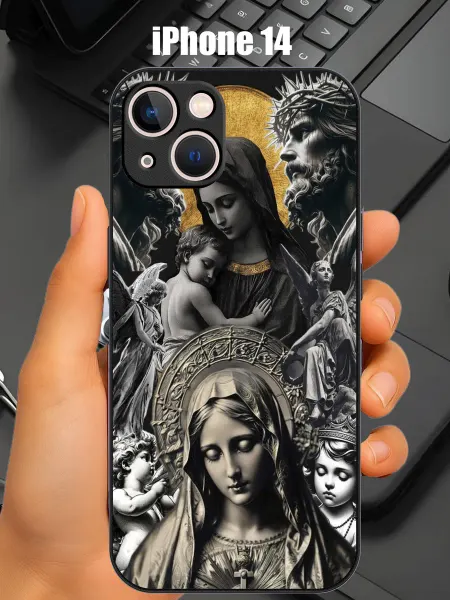 CaseONEshop Чехол на iphone 14 с принтом дева Мария Иисус