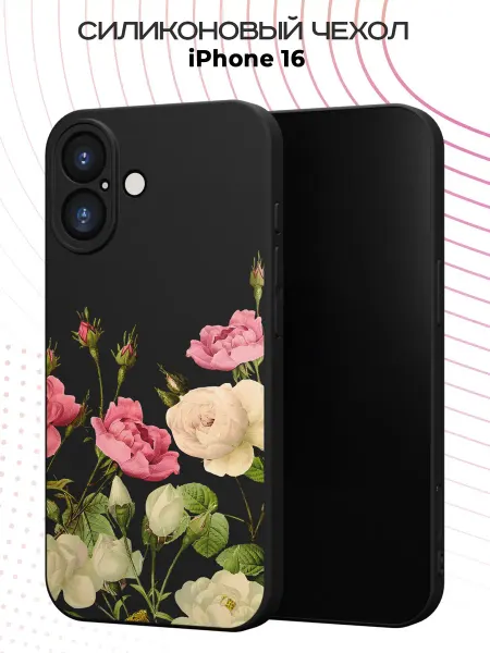 FACTORIA Чехол на Apple IPhone 16 с принтом Розы