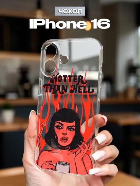 FACTORIA Чехол на IPhone 16 с принтом Дьяволица
