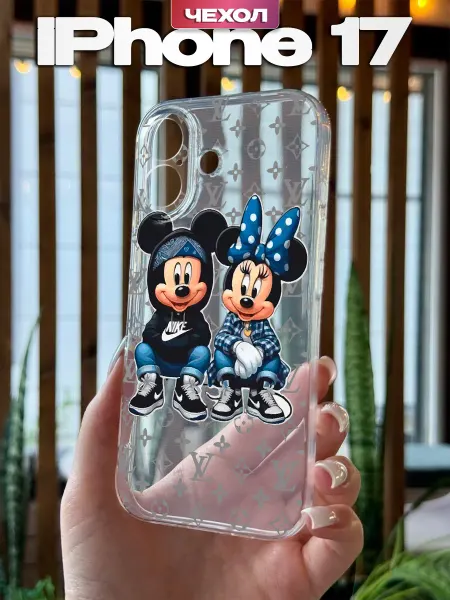 PBl store Чехол на Apple iPhone 17 с принтом Микки Маус LV