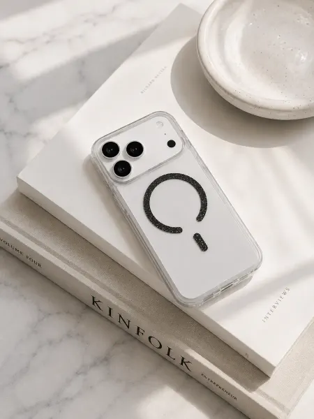 CaseLixx Чехол на iPhone 17 Pro MagSafe с блестками