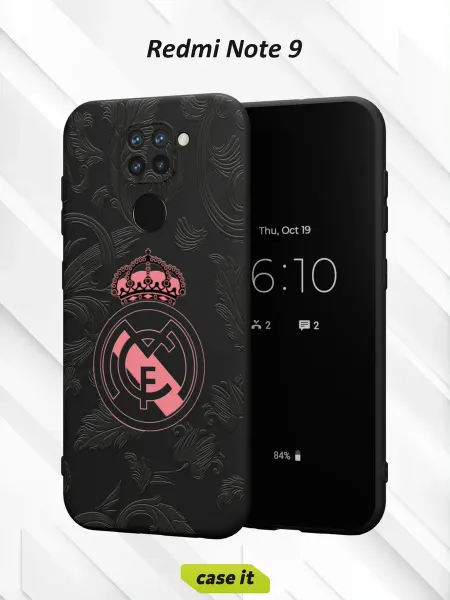Case it Чехол на Redmi Note 9с принтом Реал Мадрид