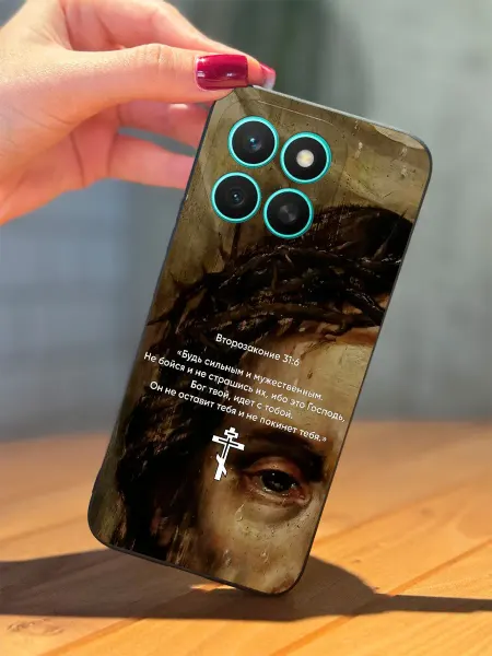 PBl store Чехол на Honor X8c с православным принтом