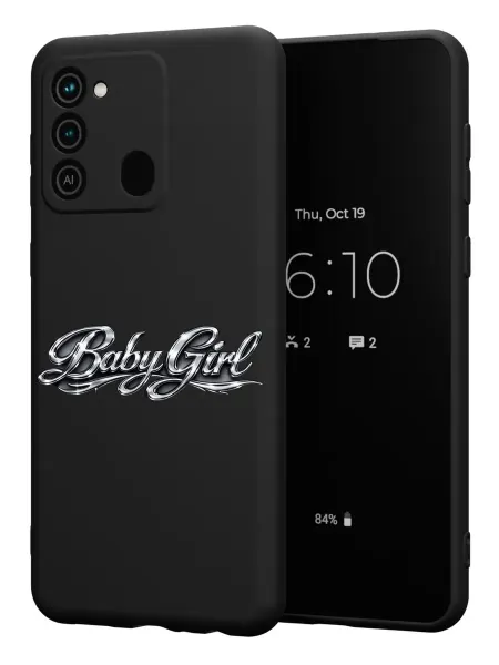 FACTORIA Чехол на Tecno Spark 8C GO 2022 принт Надпись Baby Girl