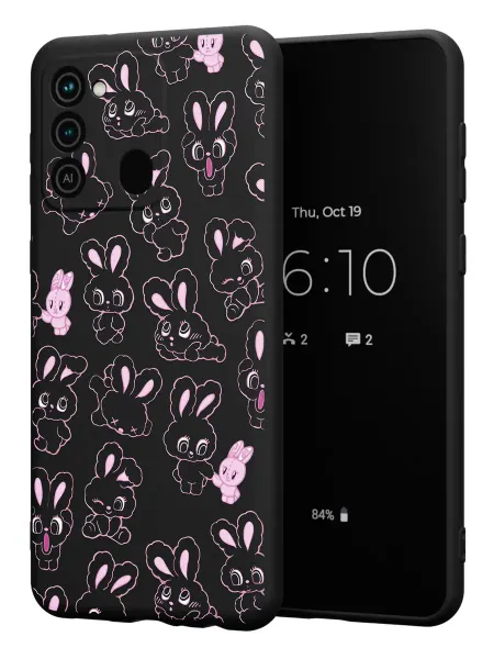 FACTORIA Чехол на Tecno Spark 8C GO 2022 с принтом Зайчики