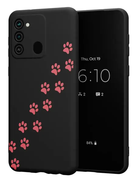 FACTORIA Чехол на Tecno Spark 8C GO 2022 с принтом Кошачьи лапки