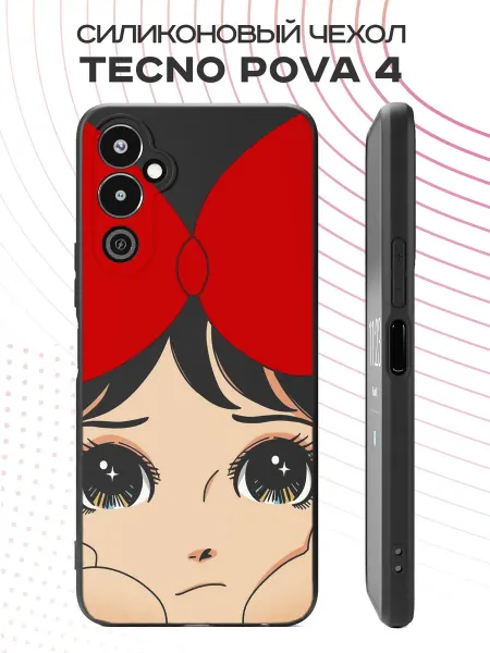 FACTORIA Чехол на Tecno Pova 4 с принтом Девочка Анииме