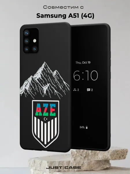 Принт-бутик Чехол на Samsung A51 4G с принтом Логотип AZE