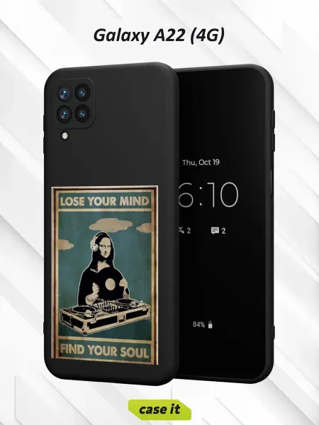 Case it Чехол на Samsung A22 4Gс принтом Мона Лиза