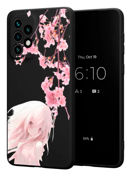 PBl store Чехол на Samsung A73 5G с принтом Сакура Аниме