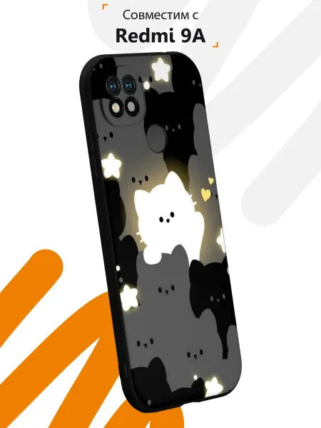 Мобилиус Чехол на Xiaomi Redmi 9C с принтом Котики