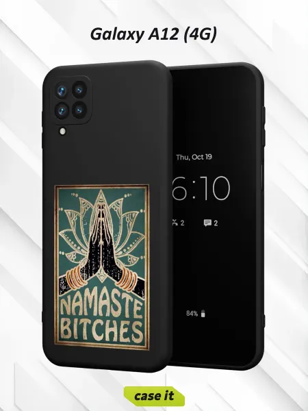 Case it Чехол на Samsung A12с принтом Namaste
