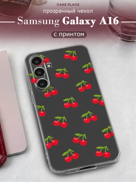 Samsung Чехол на A16 с вишней