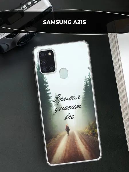 Samsung Чехол на Galaxy A21s с надписью