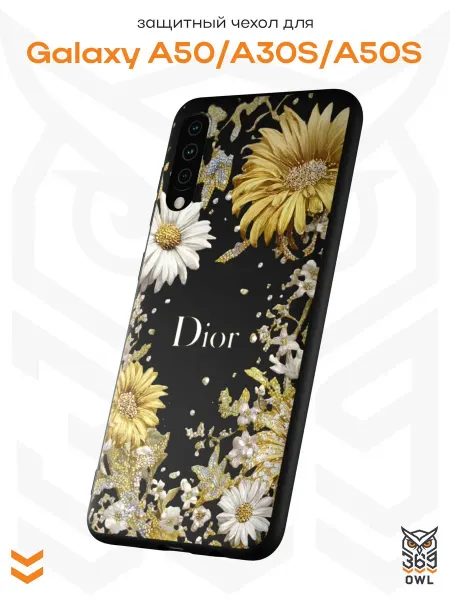 OWL369 Чехол на Samsung A50 A30S A50S с принтом в стиле Dior